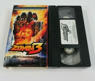 Zombi 3 Movie Rare Oop Vhs 2002 Cult Horror Trash Video Tape Lucio Fulci