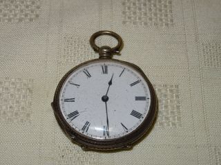 Attractive Antique Sterling Silver Open Faced Pocket Watch - Spares
