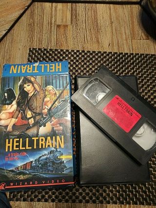 Hell Train.  Vhs,  Big Box.  Action.  Gore.  Horror.  Nazi Exploitation.  Wizard Video.  Rare.