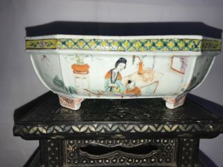 Chinese Antique Porcelain Planter Holder Vase Scholar Art