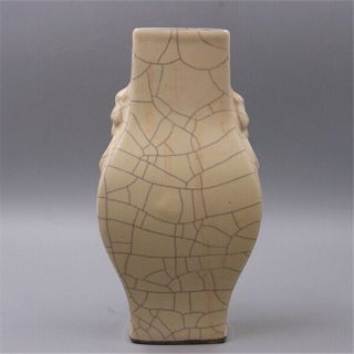Chinese Ancient Antique Hand Make Bean Yellow Glaze Vase Porcelain 59