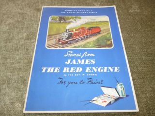 Rare James Red Engine Rev W Awdry Painting Book 2 Railway Childrens