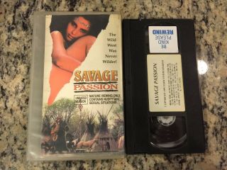 Savage Passion Unrated Rare Oop Vhs Not On Dvd 1995 Western Drama Erotic Sleaze