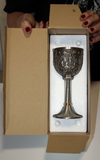 Rare Lotr Solid Pewter Shire Goblet
