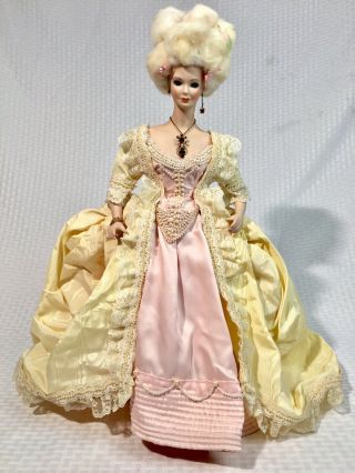 Ooak Artisan Made “marie Antoinette” 18th C Porcelain Doll By Amber Wood 20”