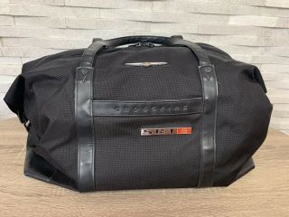 Chrysler Crossfire Touring Gear Luggage Srt - 6 Travel Bag Rare Black Heavy Nylon
