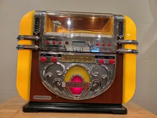 Vintage 1997 Polyconcept Jukebox Machine Am/fm Radio Cd Player Rare Retro Decor