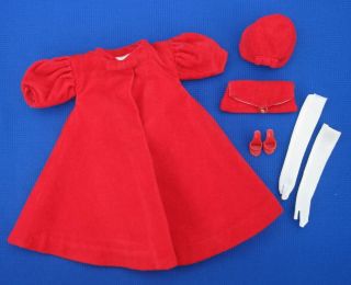 Vintage Barbie Red Flare 939 Outfit - Authentic Complete Vintage Owner