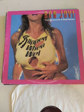 Bon Jovi - You Give Love A Bad Name - 1986 Rare Banned Usa Promo Only 12 " Vinyl