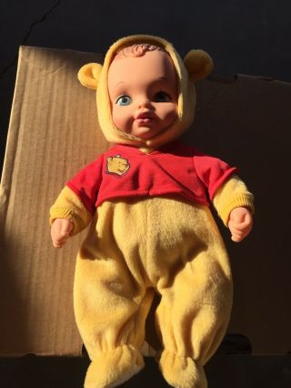 Vintage Lauer Toys Water Baby Doll Disney Winnie The Pooh Costume 1990