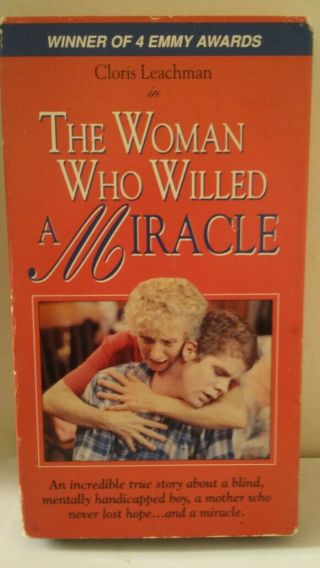 The Woman Who Willed A Miracle 1983 Vhs 1992 Bridgestoncloris Leachman Rare Vg,