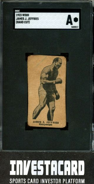1923 W580 James Jeffries Hof Boxer Rare Vintage (hand Cut) Invest