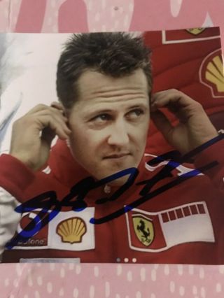Michael Schumacher (f1 Legend) Hand Signed Rare