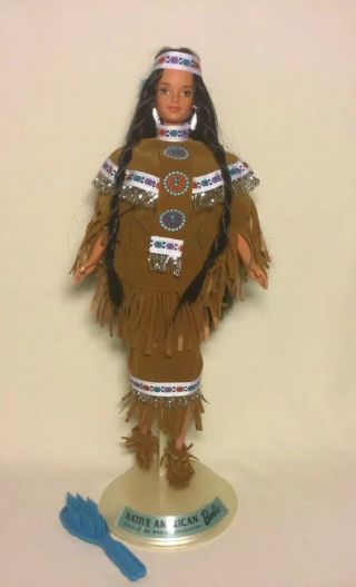 1997 Native American Barbie Collector Fourth Edition Dolls Of The World Dolls