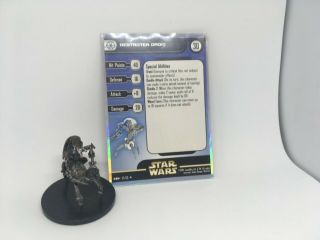 Star Wars Miniatures Destroyer Droid Clone Strike With Card Very Rare Rpg