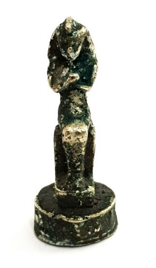 Rare Egyptian Antique Royal Bronze Isis Goddess Figurine Amulet Pendant Charm