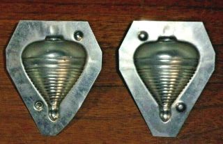 Very Rare Vintage Spinning Toy Top Candy Chocolate Metal Mold 2