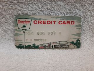 Expired Vintage Rare Sinclair Motoring Gas Oil Credit Card Service Station
