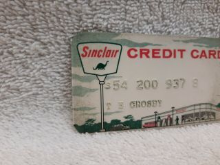 Expired Vintage Rare Sinclair Motoring Gas Oil Credit Card Service Station 2