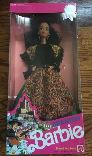 Nib Spanish 1991 Dolls Of The World Barbie Special Edition 04963