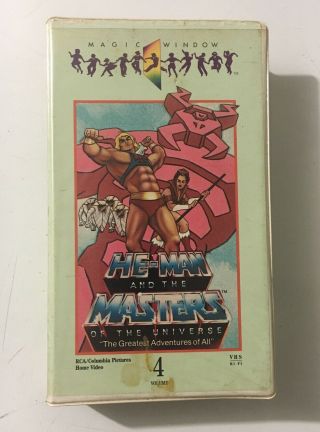 He - Man And The Masters Of The Universe Volume 4 Vhs Tape Rare