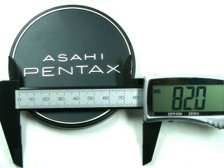 Asahi Pentax 82mm Metal Front Lens Cap Push - On Rare Japan
