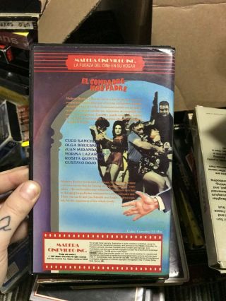 EL COMPADRE MAS PADRE MEXI SPANISH RARE OOP VHS BIG BOX SLIP 2