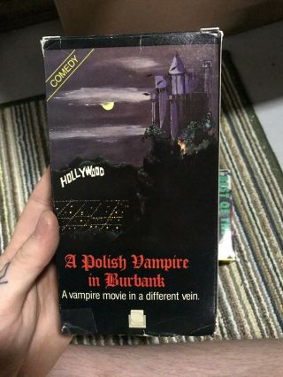 A Polish Vampire In Burbank Rare Oop Vhs Big Box Slip