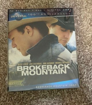 Brokeback Mountain Blu Ray Universal Slipcover Oop Rare