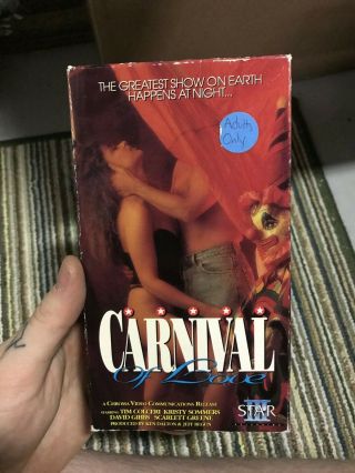 Carnival Of Sin Sexy Sleaze Rare Oop Vhs Big Box Slip