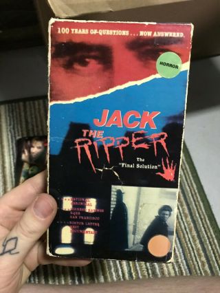 Jack The Ripper Horror Sov Slasher Rare Oop Vhs Big Box Slip