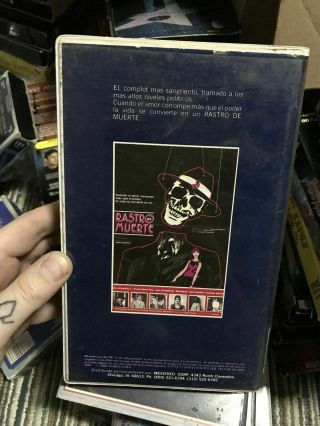 RASTRO MUERTE MEXI SPANISH RARE OOP VHS BIG BOX SLIP 2