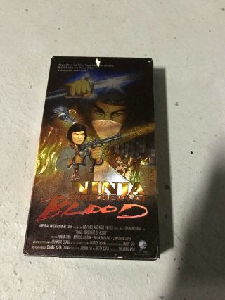 Ninja Brothers Of Blood Rare Oop Vhs Big Box Slip