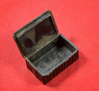 German Wwii Nco Soldier Wehrmacht Pocket Bakelite Snuff Box Rare War Relic