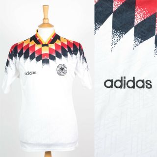 Vintage Adidas Germany Football Shirt Soccer Jersey 1994 1996 Rare Small S