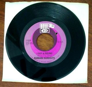 Rare Northern Soul Funk 45 Barbara Randolph - I Got A Feeling Motown Hear It