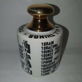 ✅ Rare Modernist Fornasetti Insulator Paperweight There Is Measure In All Things