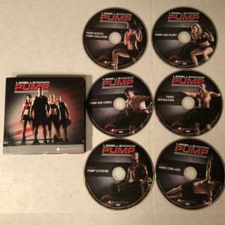 Les Mills Pump Body Pump Workout Fitness Dvd Set 6 Discs Rare Abs