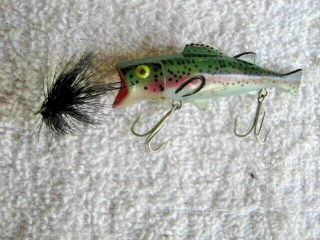 Gorgeous Rare Old Vintage Buckeye Bait Bug N Bass Lure Lures Small Rainbow Trout