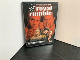 Mega Rare 2000 Wwf Royal Rumble Dvd Rare Oop Wwe Ppv The Rock Triple H Foley