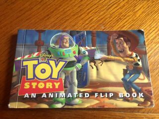 1st Edition Rare Toy Story Animated Flip Book - Vintage 1995 Walt Disney