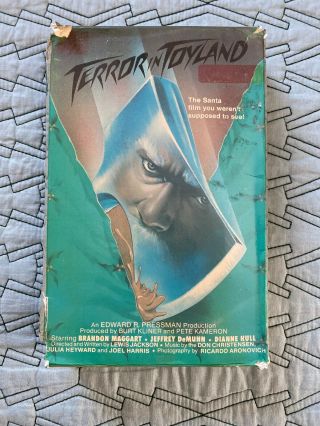 Terror In Toyland Vhs (christmas Evil) Horror Rare Slasher Big Box,  Rare Bonus