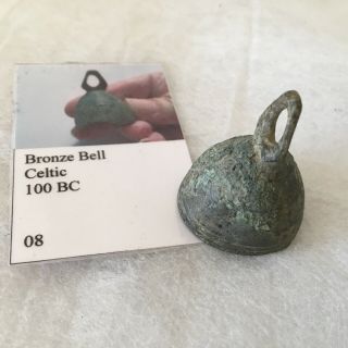 Small Celtic Bronze Bell Circa 100 Bc,  No.  8