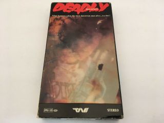 Deadly Weapon (VHS,  1989) Rare OOP TransWorld TWE Horror/Lenticular NOT ON DVD 2