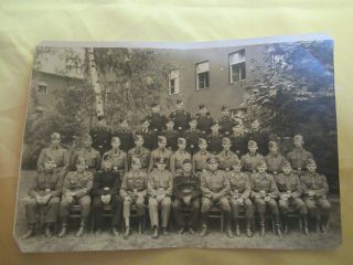 Rare Wwii German Photo Combat 5.  5 X 8 " Nco School Photo Hg Panze