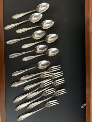 Wmf 90 German Silverplate Dessert Forks & Spoons