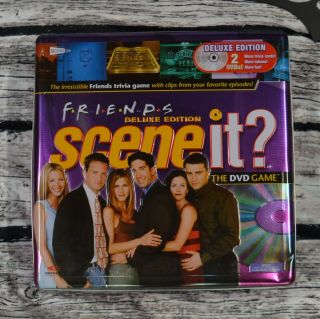 Friends Scene It? Game (Deluxe Tin Edition 2 - DVD Set) 100 Complete Rare 2