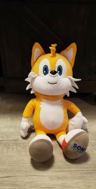 Build A Bear Tails Sonic The Hedgehog Plush Stuffed Animal 14 " Rare