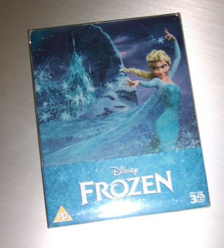 Disney Frozen Rare 3d Uk Blu - Ray Steelbook
