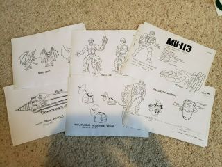 Filmation He - Man Masters Of The Universe Episode Model Pack 27 Pages Rare 2